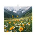thumbnail image 1 of Honeii Mountain Daisy Meadow for Dish Drying Mat for Kitchen Counter, Non-slip Rubber Backed, Hide Stain Kitchen Super Absorbent Draining Mat, Dish Rack Pad, 1 of 8