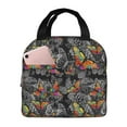 thumbnail image 1 of Honeii Multicolored Butterflies C Print Lunch Bag Women, Lunch Box Lunch Bag for Women Adult Men, Small Leakproof Cute Lunch Tote Large Capacity Reusable, 1 of 8