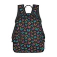 thumbnail image 1 of Honeii Multicolored Butterflies Print Lightweight Backpacks,Carry on Backpack,Durable Backpack for School, Work & Travel, 1 of 7