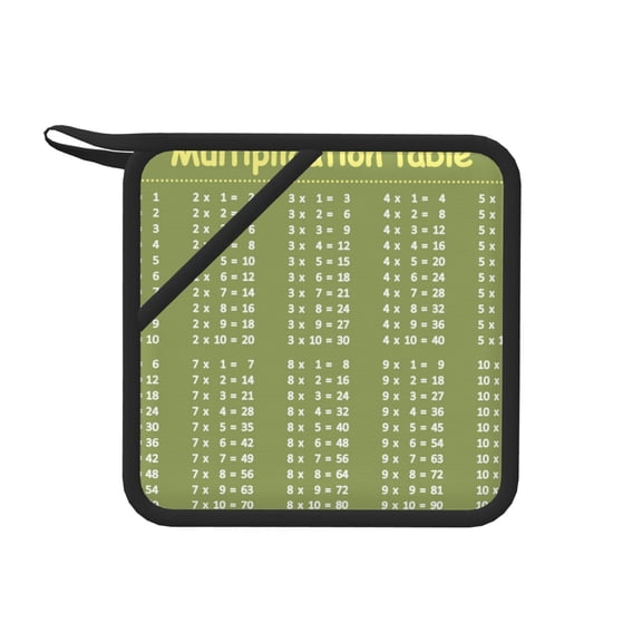 Honeii Multiplication Table1 for Silicone Trivets for Hot Pots and Pans -Trivet Mat - Heat Resistant Silicone Trivet - Hot Plate Mats