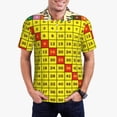 thumbnail image 1 of Honeii Multiplication Table2 Print Polo Shirt, A Classic Short-Sleeved, Button-Down Golf Shirt for Men,Mens Polo Shirts Short Sleeve-Small, 1 of 6