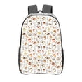 thumbnail image 1 of Honeii Mushrooms And Butterflies Print Clear Backpack Heavy Duty Transparent Bag 17" See Through BookBag for Women Men Adults Work Festival Sports Travel, 1 of 7