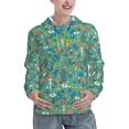 thumbnail image 1 of Honeii Mushrooms and Flowers Pattern Womens Oversized Hoodies Long Sleeve Sweatshirts Pullover Fall Outfits with Pocket-X-Large, 1 of 7
