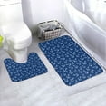 thumbnail image 1 of Honeii Nautical Anchors Pattern Bathroom Anti-Skid Pad Bathroom Mat Vintage Seamless Pattern Not-Slip Toilet Rug Set, 1 of 6