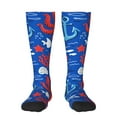 thumbnail image 1 of Honeii Nautical Animals Print Long Socks,Novelty Design Socks Gift for Men and Women,Crew Socks,Calf Socks, 1 of 6