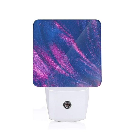 Honeii Neon Gradient Blue Print LED Night Light with Light Sensor, Night Lights Plug Into Wall,Ideal for Bedrooms and Hallways-US
