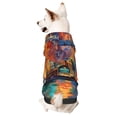 thumbnail image 1 of Honeii Neon Shanghai Cityscape Night Print Small Dog Hoodies Pet Hooded Sweatshirts Fall Winter Puppy Cat Sweaters Warm Clothes for Small Dogs Outfits Costume-Medium, 1 of 7