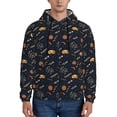 thumbnail image 1 of Honeii New Year Pattern Mens Hoodies Men's Loose Sleeve Sweatshirt,Pullover Hooded Sweatshirt for Men,Essentials Hoodie-3X-Large, 1 of 7