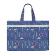 thumbnail image 1 of Honeii New-York City Print Canvas Tote Bag with Compartments Laptop Tote Bag Large Tote Bag, 1 of 8