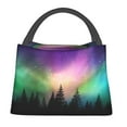 thumbnail image 1 of Honeii Northern Lights Print Cooler Bag Insulated, Large Leakproof Soft Sided Portable Cooler Bag,Lunch Box Lunch Bag, 1 of 6