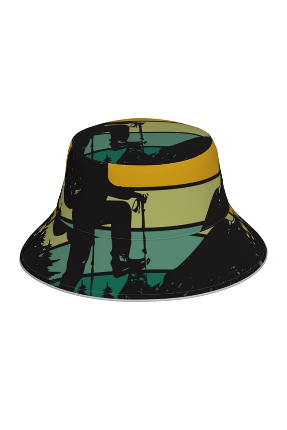 Not All Who Wander Are Lost 1 for Unisex Bucket Hat Waterproof Rain Hat Reversible Shiny Rave Bucket Hat for Concert Festival Boonie Cap
