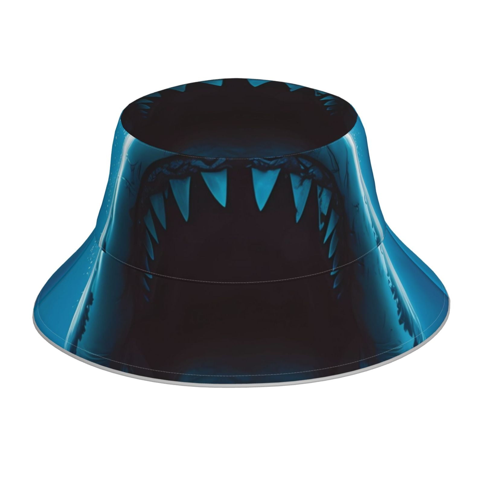 Honeii Open-Mouthed Shark for Unisex Bucket Hat Waterproof Rain Hat ...