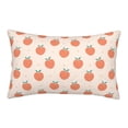 thumbnail image 1 of Honeii Orange Peach Decorative Throw Pillow Case - Elevate Your Couch, Sofa, or Bed with Stylish Home Decor, Perfect Gift Idea-14"x20", 1 of 6
