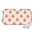 thumbnail image 1 of Honeii Orange Peach Print Car Sunshade for Windshield,Car Cover Sunshade Protector,Foldable Front Window Sun Visor,Fits Cars, SUVs, Trucks, 1 of 6