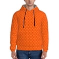 thumbnail image 1 of Honeii Orange Scales Pattern Mens Hoodies Men's Loose Sleeve Sweatshirt,Pullover Hooded Sweatshirt for Men,Essentials Hoodie-3X-Large, 1 of 7