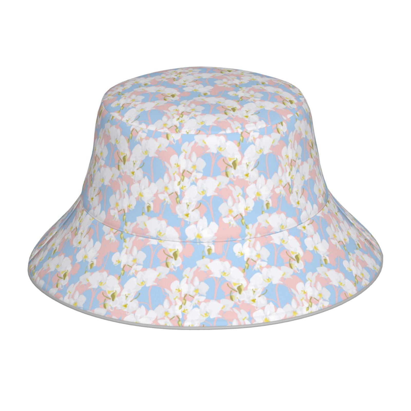 Honeii Orchids Flowers for Unisex Bucket Hat Waterproof Rain Hat ...