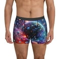 thumbnail image 1 of Honeii Outer Space Floating Numbers And Letters Men's Underwear Boxer Briefs Pack, ComfortSoft Boxer Brief for Men, Moisture-Wicking Breathable-Medium, 1 of 5
