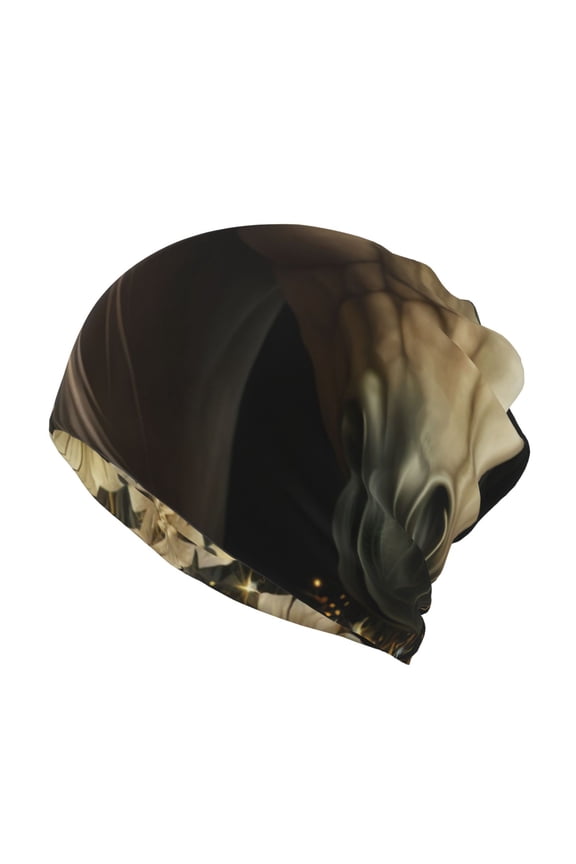Palatial Gold Pattern Horse Print Winter Beanie Daily Hat - Thermal Polar Fleece Ski Running Hat Skull Cap for Men and Women,Beanie