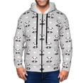 thumbnail image 1 of Honeii Panda Bear Print Hoodies for Men, Pullover & Full Zip, Breathable Zip up Hoodie, Sweatshirt-XX-Large, 1 of 5