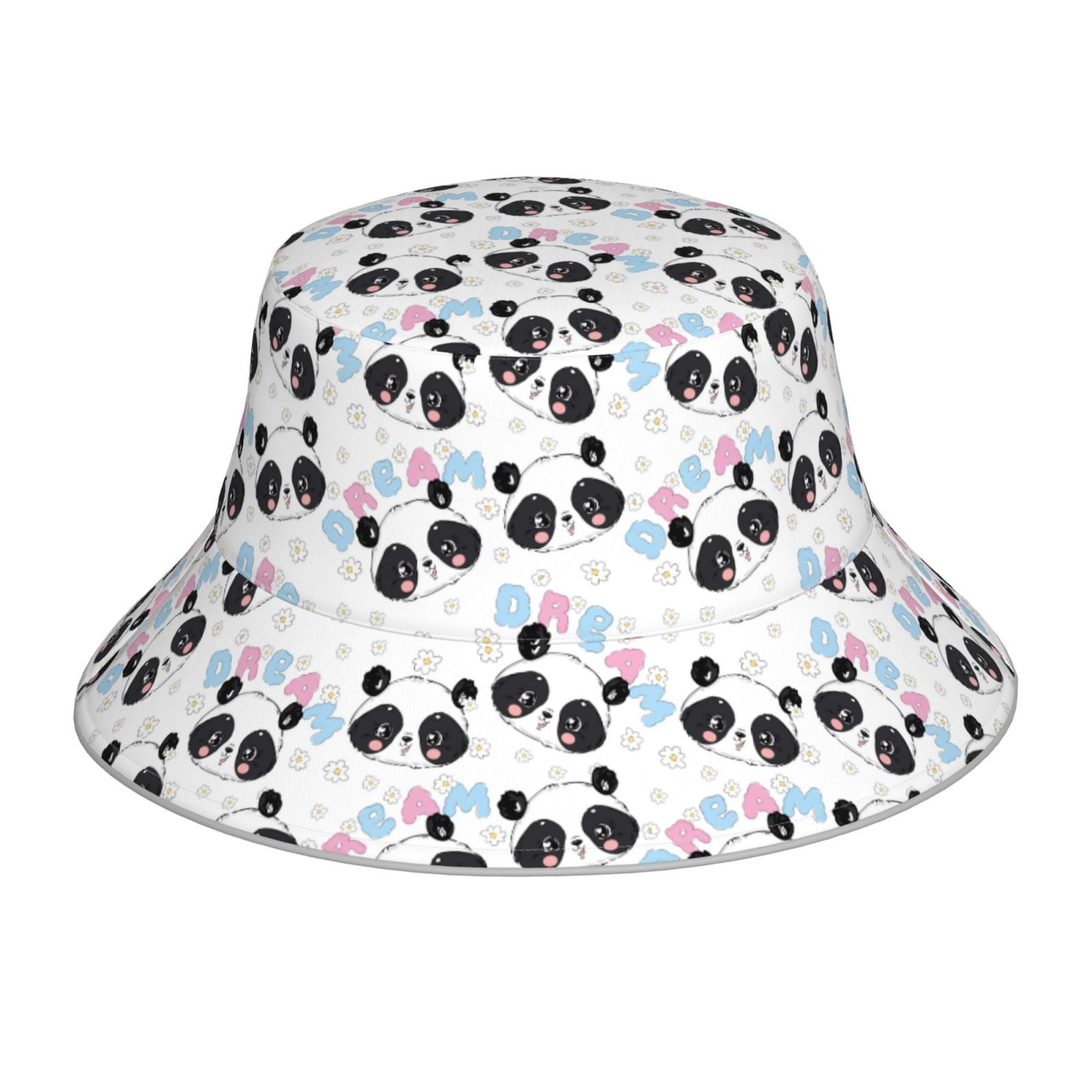 Honeii Panda Bear1 for Unisex Bucket Hat Waterproof Rain Hat Reversible ...