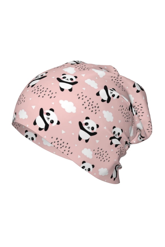 Panda Flying in the Sky (2) Print Kids Knit Beanie Watch Hat ,Knit Cap for Boys and Girls