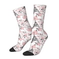 thumbnail image 1 of Honeii Paris Print Adult Socks,Crew Socks,Casual Calf Socks,Daily Wear Socks for Men & Women, Perfect for Sports, Casual and Everyday Use, 1 of 6