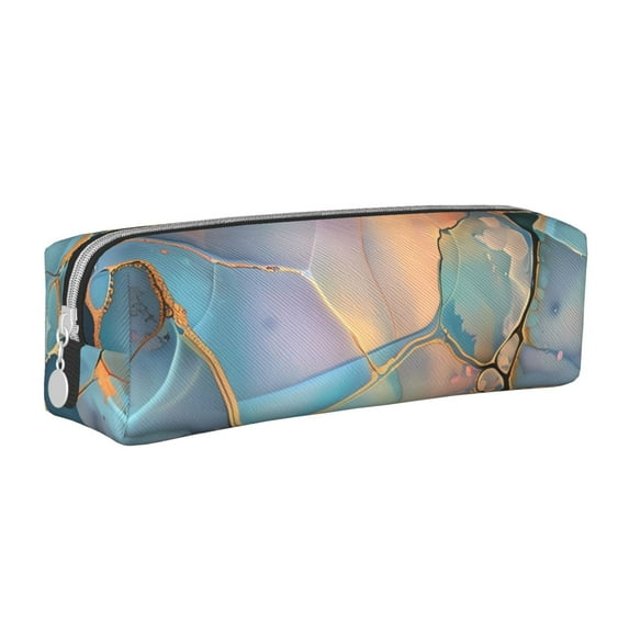 Honeii Pastel Abstract Fluid Art Pattern Pencil Case, Pencil Pouch, Pencil Case Small, Pencil Pouch Aesthetic, PVC Pencil Pouch, Pencil Bag, Makeup Pouch