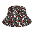 Honeii Paw And Bones for Unisex Bucket Hat Waterproof Rain Hat
