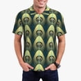 thumbnail image 1 of Honeii Peacock Gold Feather Print Polo Shirt, A Classic Short-Sleeved, Button-Down Golf Shirt for Men,Mens Polo Shirts Short Sleeve-Large, 1 of 6