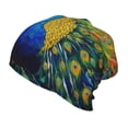 thumbnail image 1 of Honeii Peacocks Print Kids Knit Beanie Watch Hat ,Knit Cap for Boys and Girls, 1 of 7