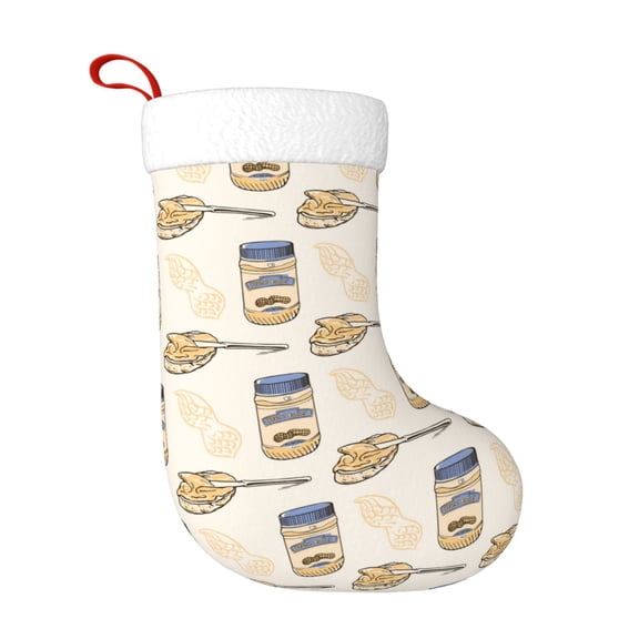 Honeii Peanuts for Christmas Stocking,Large Xmas Stocking,Holiday and Family Stocking for Fireplace Christmas Holiday Party Decoration