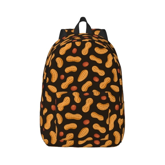 Honeii Peanuts5 Print Canvas College Laptop Backpack, Durable Rucksack Travel Notebook Bag School Backpack Book Bag for Men Women-Medium