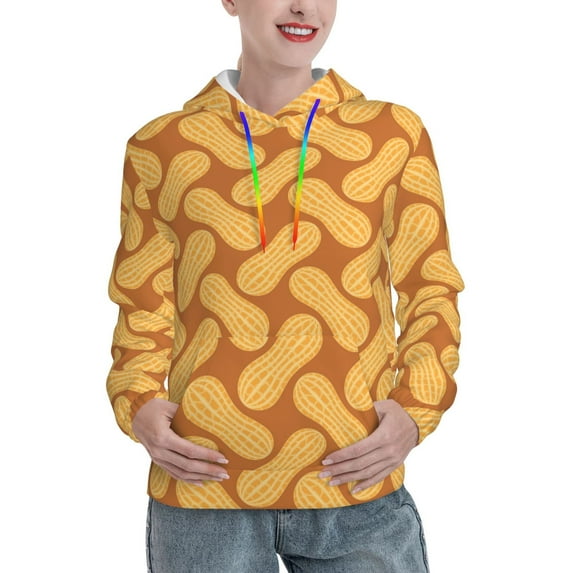Honeii Peanuts6 Pattern Womens Oversized Hoodies Long Sleeve Sweatshirts Pullover Fall Outfits with Pocket-X-Large