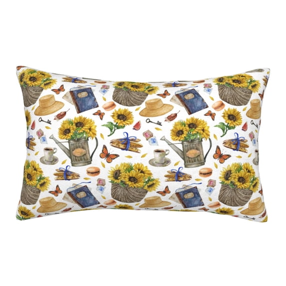 Honeii Picnic Pattern Decorative Throw Pillow Case - Elevate Your Couch, Sofa, or Bed with Stylish Home Decor-20"x30"