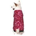 thumbnail image 1 of Honeii Pink Glitter Print Small Dog Hoodies Pet Hooded Sweatshirts Fall Winter Puppy Cat Sweaters Warm Clothes for Small Dogs Outfits Costume-Large, 1 of 7