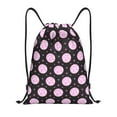 thumbnail image 1 of Honeii Pink Groovy Disco Ball Print Drawstring Backpack,Drawstring Bags String Backpack Gym Cinch Sack Backpack Sport Bag Draw-Medium, 1 of 6