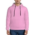 thumbnail image 1 of Honeii Pink Pattern Mens Hoodies Men's Loose Sleeve Sweatshirt,Pullover Hooded Sweatshirt for Men,Essentials Hoodie-Large, 1 of 7