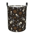 thumbnail image 1 of Honeii Pirate Skulls Print Laundry Hamper Basket,Baby Nursery Woven Storage Basket for Toys Bin,Pillows,Blankets,Clothes-Medium, 1 of 6
