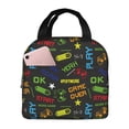 thumbnail image 1 of Honeii Pixel Game Print Lunch Bag Women, Lunch Box Lunch Bag for Women Adult Men, Small Leakproof Cute Lunch Tote Large Capacity Reusable, 1 of 8