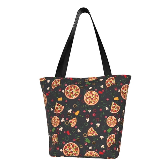 Honeii Pizzas Mushrooms Print Women Top Handle Satchel Handbags,Fashion Handbag,Messenger Tote Bag Purse for Women,Shoulder Bag Handbag for Travel, Work