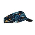 thumbnail image 1 of Honeii Playful Whales Underwater Scene Print Adult Sunscreen Visor Cap, Adjustable Sun Protection Hat,Sun Visor Hats,UV Protection Outdoor Sports Golf Running Sun Caps, 1 of 7