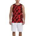 thumbnail image 1 of Honeii Playing Cards print basktball shirt for men and women, Unisex basketball jersey for Theme party-X-Large, 1 of 6