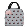 thumbnail image 1 of Honeii Polka Dot Christmas Dog Print Lunch Bag Women, Lunch Box Lunch Bag for Women Adult Men, Small Leakproof Cute Lunch Tote Large Capacity Reusable, 1 of 8