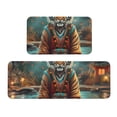 thumbnail image 1 of Honeii Pond Meditating Tiger Print Kitchen Mat [2 PCS] for Floor, Waterproof Non-Slip Rugs, Kitchen Decor,Standing Mat for Floor,Office, Sink, Laundry, 1 of 6