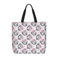 thumbnail image 1 of Honeii Poodle Dog Print Tote Bag, Reusable Grocery Shopping Bag,Shoulder Bag with Inner Pocket, 1 of 7