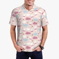 thumbnail image 1 of Honeii Poodle In Ballet Skirts Dancing Print Polo Shirt, A Classic Short-Sleeved, Button-Down Golf Shirt for Men,Mens Polo Shirts Short Sleeve-3X-Large, 1 of 6