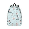 thumbnail image 1 of Honeii Poodle Playing Skateboard Print Canvas College Laptop Backpack, Durable Rucksack Travel Notebook Bag School Backpack Book Bag for Men Women-Small, 1 of 7