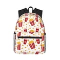 thumbnail image 1 of Honeii Popcorn Print School Backpack,Casual Lightweight Travel Rucksack Daypack,Backpacks for College High, 1 of 6