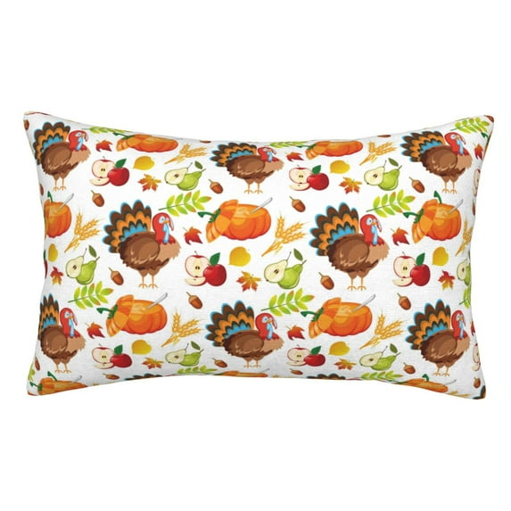 Honeii Print Pillow Cases,Plush Throw Pillow Covers,Decorative Pillowcase for Sofa, Couch, Living Room-14"x20"