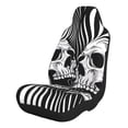 thumbnail image 1 of Honeii Psychedelic Skull Illusion Art for Car Seat Covers Full Set, Seat Covers for Cars, Car Seat Protector Waterproof, Leather Car Seat Cushion-2 PCS, 1 of 9